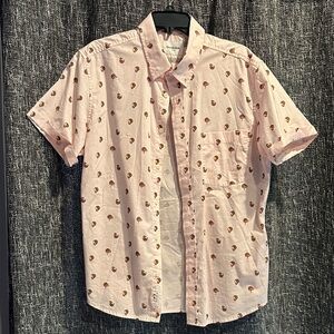 Goodfellow & Co Light Pink Shirt with Brown Accents